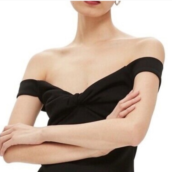 Top Shop Twist Off the Shoulder Sheath - Picture 2 of 7